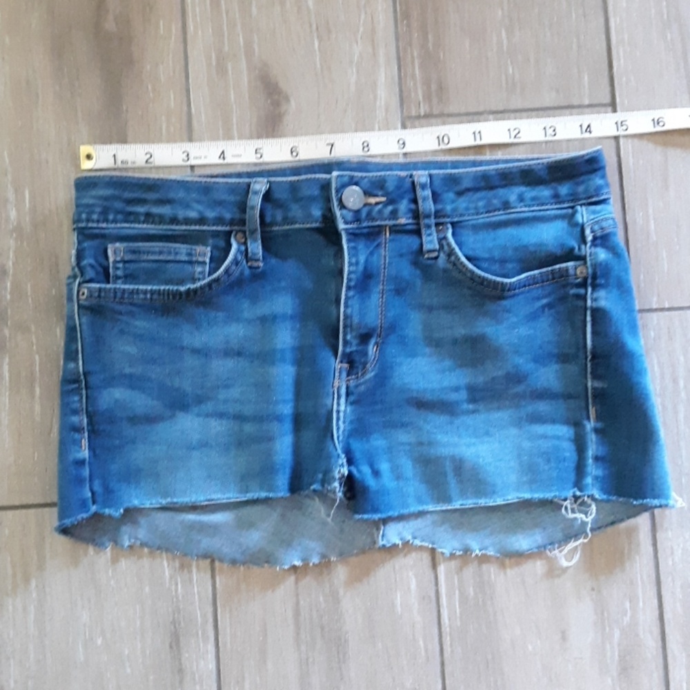 Calvin Klein Jeans cut off denim mini skirt